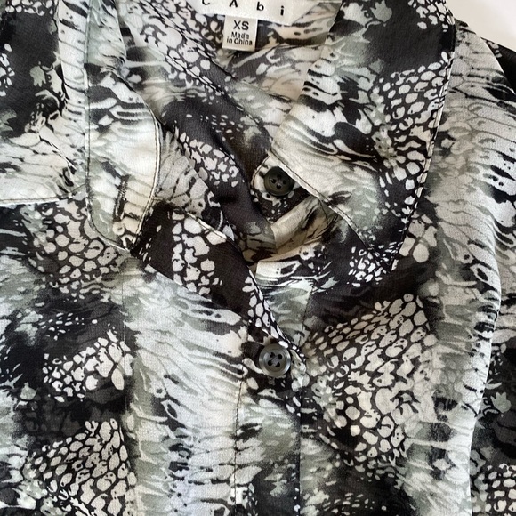 CAbi Snake Print Blouse Style #988 - Picture 5 of 6